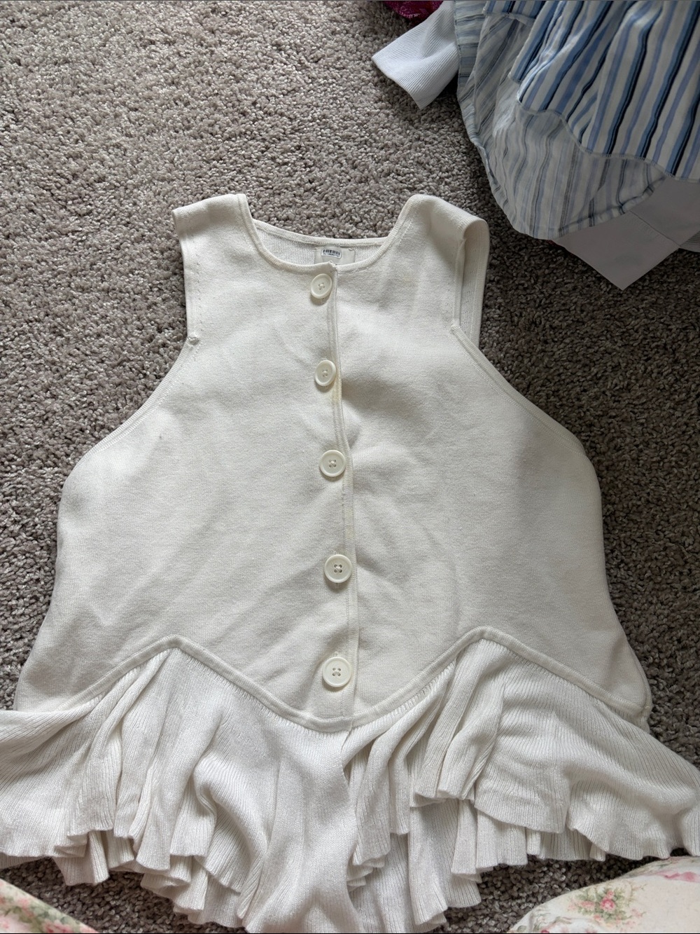 Maeve white tank top